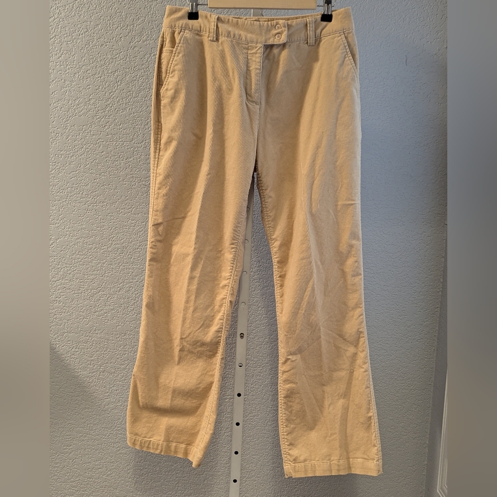 Adidas Corduroy Look Pants Size 6 Tannish Color